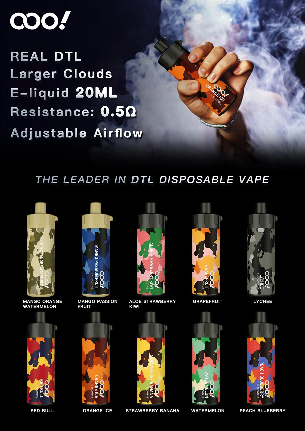 DTL Vape UAE | Disposable POD DL Shisha device Brand Supplier, Distributor Wholesale Best Price Dubai Abu Dhabi